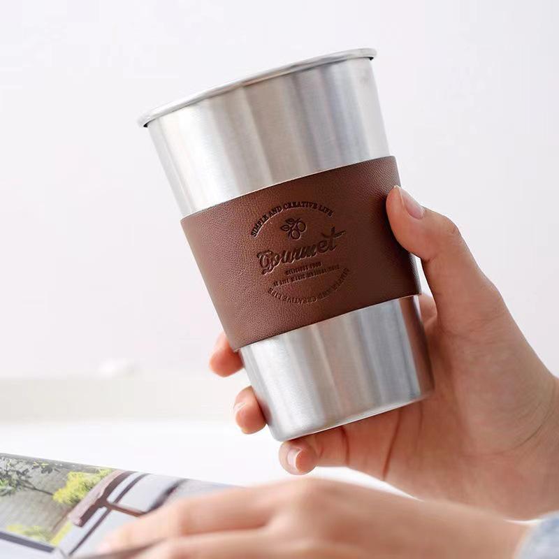 Stainless Steel Heat-Resistant Portable Camping Cup 350ml