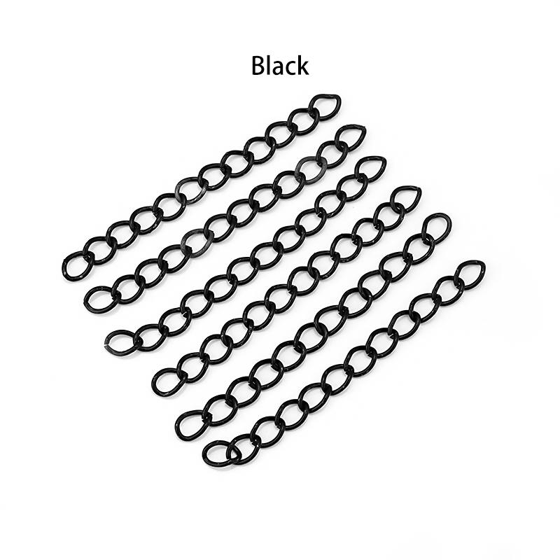 100 pièces/Lot 50mm 70mm Chaînes de Queue en Gros Chaîne d'Extension Allongée pour Bracelets Colliers Fabrication de Bijoux DIY Vente en Gros
