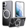 For Samsung Galaxy S25+ Case Compatible with MagSafe TPU+Acrylic+Metal Kickstand Matte Phone Cover