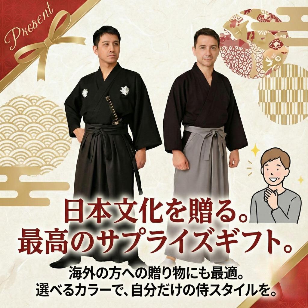 Samurai Warrior Cosplay Kimono Costume Fancy Dress Hakama Japanese Style Kimono Costume Event Disguise Party [Maatsu] (Warrior (Black))