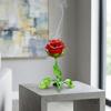Handcrafted Metal Rose Burner Sturdy Aromatherapy Burner Romantic Rose Statue Gifts  Study Room