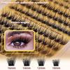 False Eyelashes - Glue-Free DIY Segmented Lashes, Formaldehyde-Free, Voluminous & European Curl, Self-Adhesive Makeup