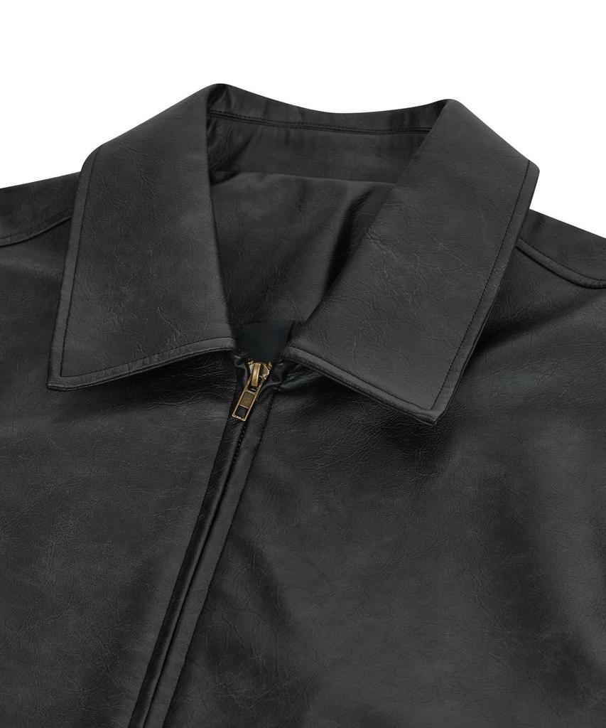 Standarderror 87-Stan009 [Vernieuwing] Standaard Blouson Leren Jas 5 Kleuren