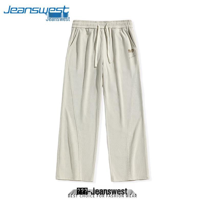 Jeanswest Men's Curved Blade Wide Leg Casual Pants