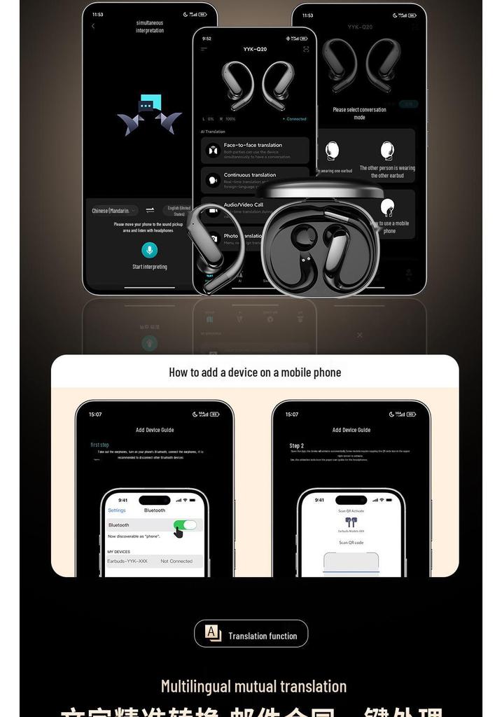 2026 Open-Ear Sports Bluetooth Earphones with Long Battery Life