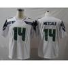 Seattle Seahawks Retro Embroidered Football Jersey Training Tee Men Women Lightweight Cotton Sportswear