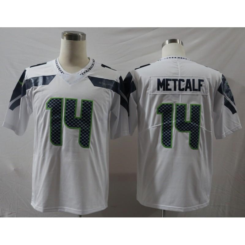 Seattle Seahawks Retro Embroidered Football Jersey Training Tee Men Women Lightweight Cotton Sportswear