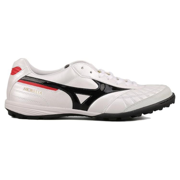 Mizuno Morelia M8 Comfortable TF (Rubber Studs) Kangaroo Leather Soccer Shoes Men Soccer Shoes White Black Q1GB210009