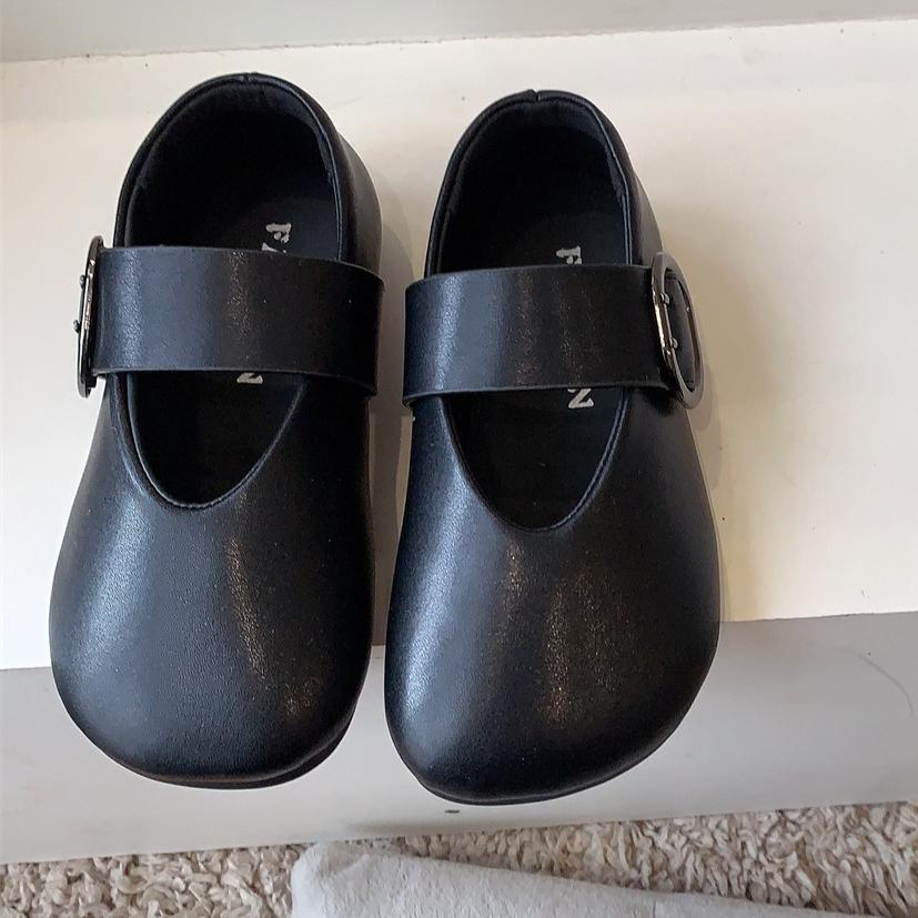 Mary Jane Children's Shoes Spring and Autumn Girls' Small Leather Shoes Soft Sole Princess Shoes Shallow Mouth Grandma Shoes