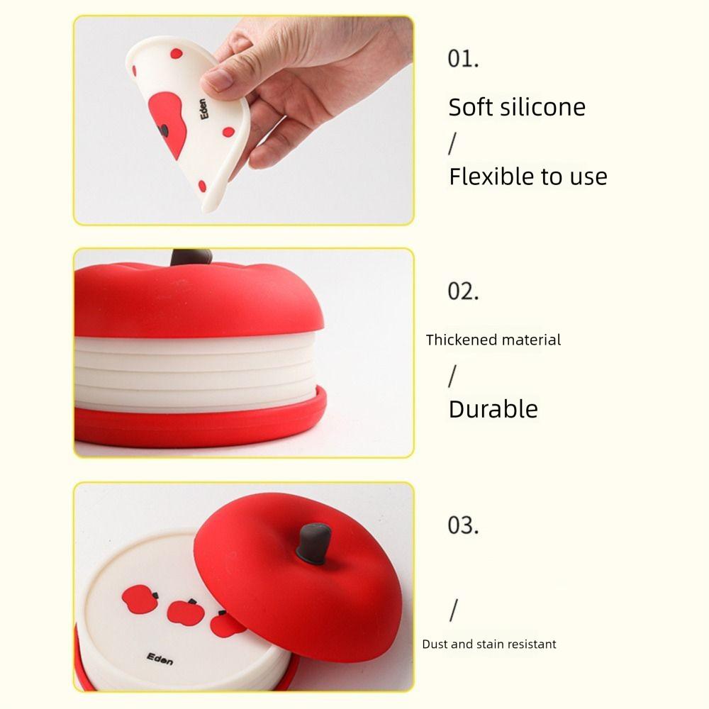 Stackable Fruit Shape Coasters Set Anti Scald Decorative Placemats  Kitchen Accessory