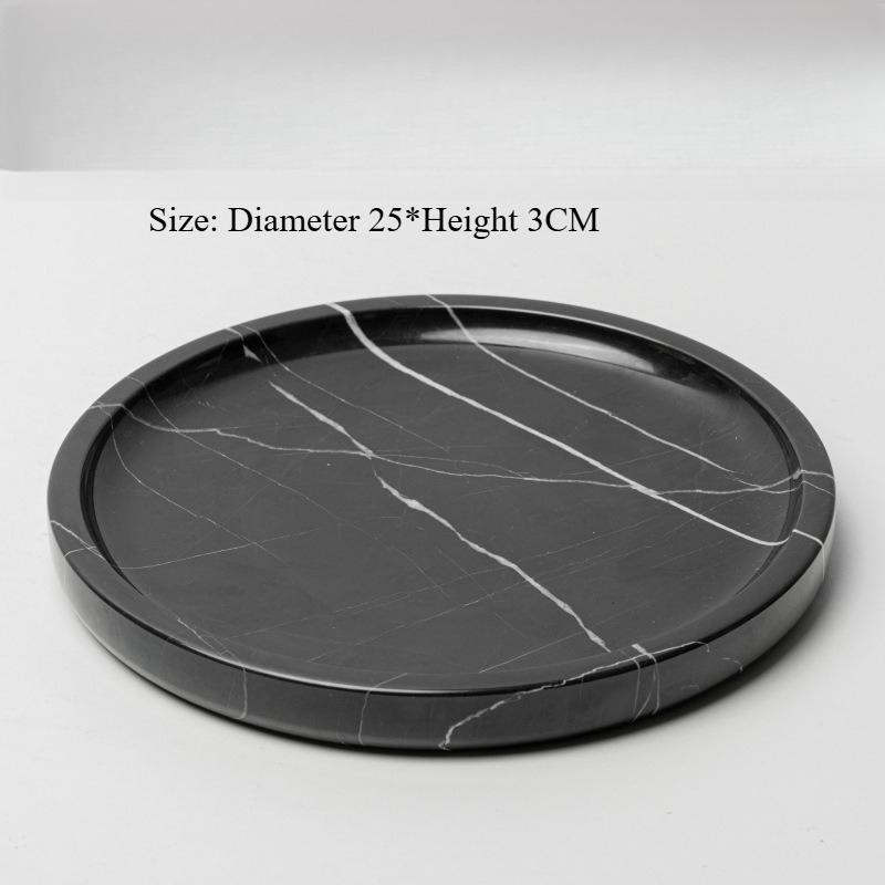 Marble tray decorative piece soft furnishing