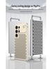 Custodia Raffreddante in Metallo per Aromaterapia Samsung S26 Ultra: Cover Protettiva Anti-Caduta a Scatto per S25 e S24 Ultra