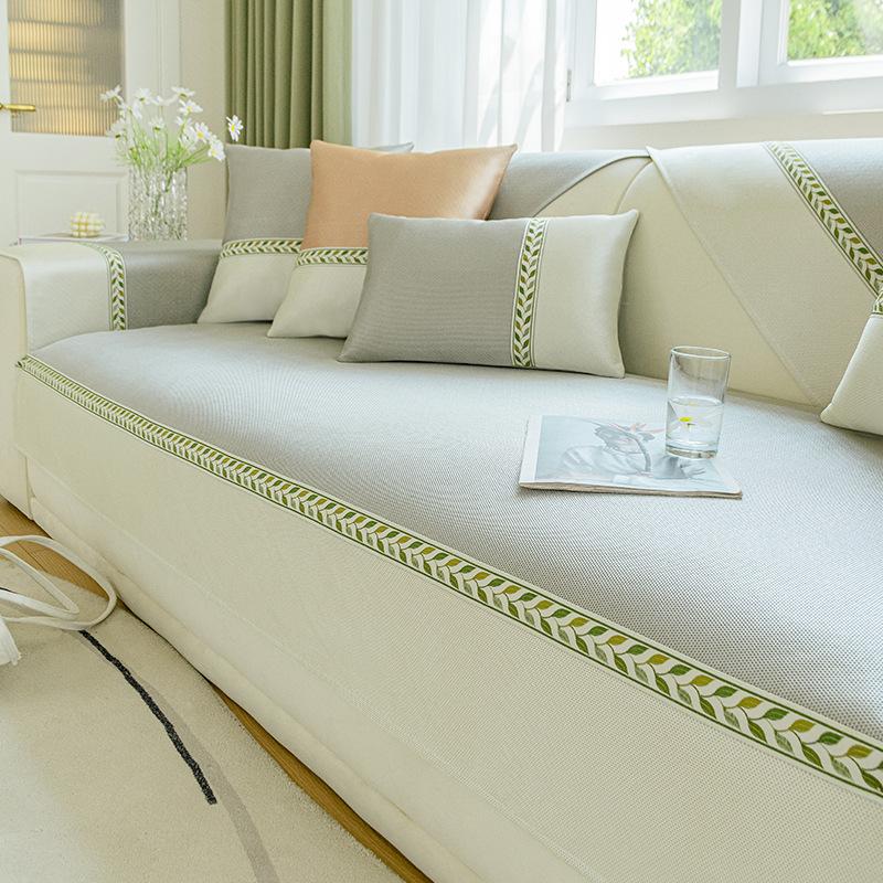 Fresh Sofa Cushion Summer Ice Silk Summer Mat Non-Slip Cover Cover Towel Sofa Towel