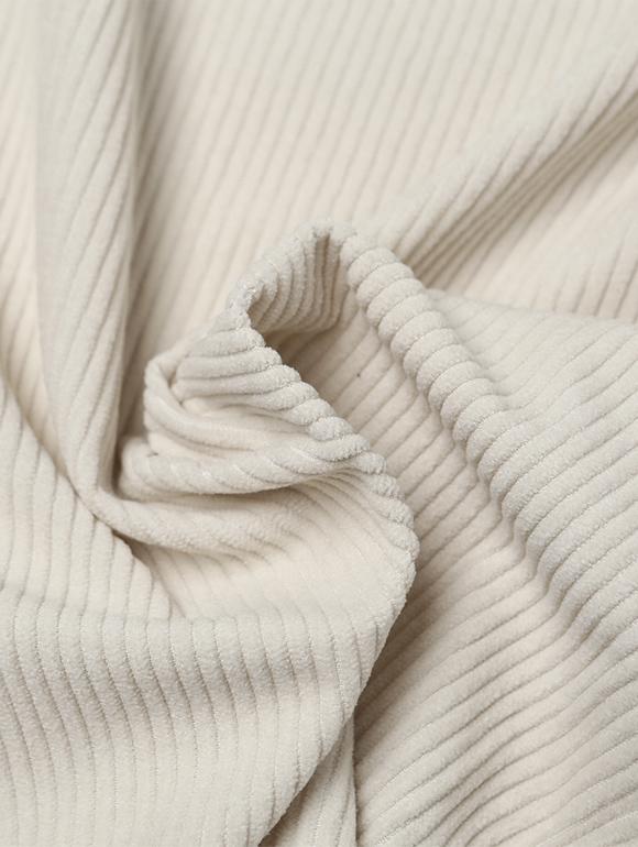 UCLA Men'S Corduroy Side Banding Semi-Wide Pants [Ivory](Uzalp01_22)