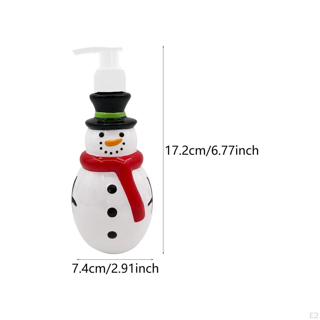 Christmas Soap Dispenser Refillable 350ml Portable Decoration Premium Practical Shampoo