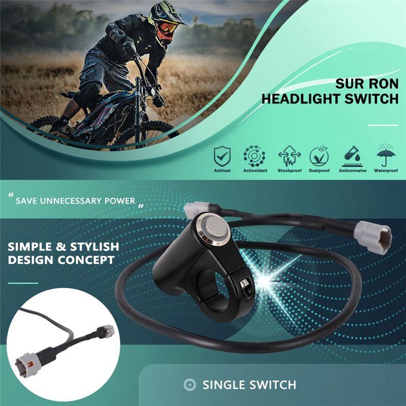 Motorcycle Plug And Play Headlight Kill Switch For Segway Sur-Ron Surron X160 X260 Light Bee S X Electric Motocross Bike-A87Q