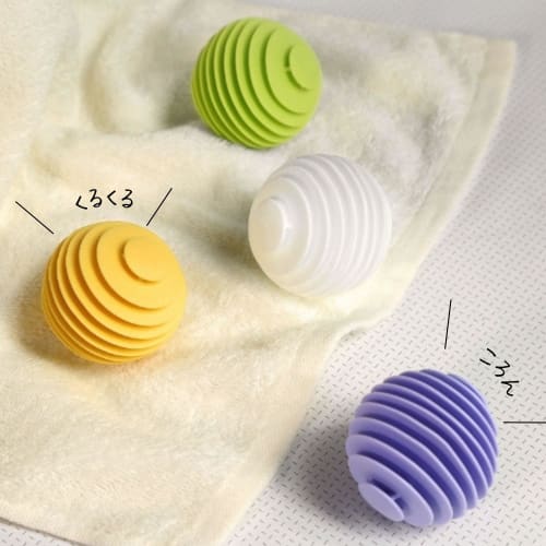 Leiasnow Laundry Balls, Set of 3, for Drum-Type Washers, Tangle Prevention, and Dust Removal (Orange, 3)