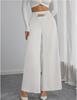 2025 High-Waisted Slimming Chain Ruched Wide-Leg Pants for Spring and Autumn