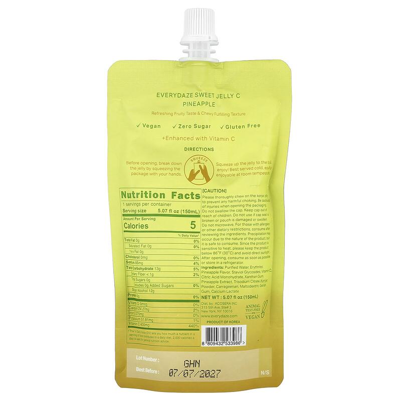 Süßes Jelly C, Pflanzliches Konjak-Gelee, Ananas, 150 ml (150 ml)