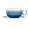 Coffee Cup Cup Saucer High Value Blue Gradual Change Latte Cup Ceramic Cup Set Household Mug Water Cup Breakfast Cup
