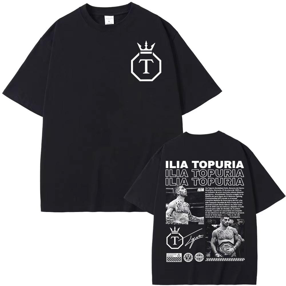 2026 El Matador Ilia Topuria Vintage Graphic T Shirt Mens Clothing Fashion Gothic T Shirts Man Summer Tops Comfort Tshirt