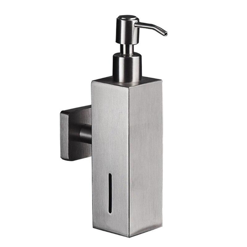 

Square Stainless Steel Soap Dispenser Wall Shampoo Wall Soap Dispenser | Liquid Soap Dispensers