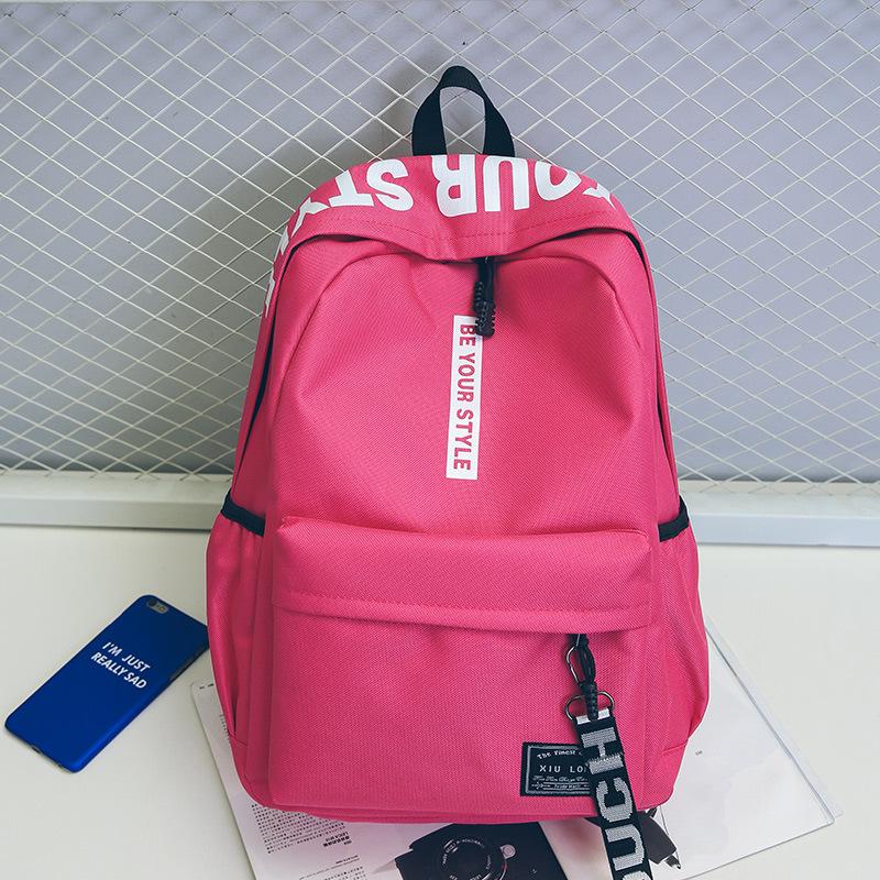 Studentský batoh Oxford Schoolbag Lehký Velkokapacitní měkký ramenní popruh Módní potisk Multifunkční batohy