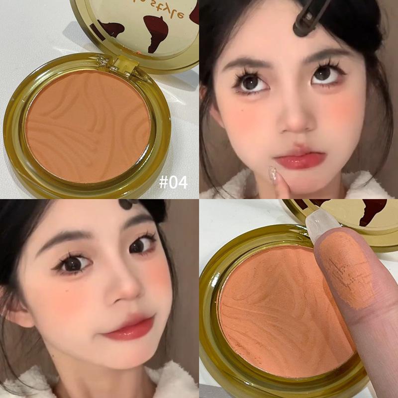 

Румяна для контуринга HelloStyle Amber: Пудра для макияжа «нюд» «Всё в одном» для деликатного, естественного, трехмерного румянца.