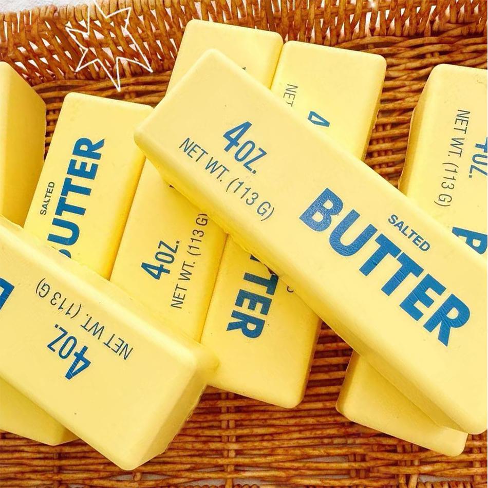 1Pcs Random Color4Oz Soft Butter Stick Squishy Toy Cream Flavored Slow Rising Stress Relief Fidget Toy Sensory Play Prank Toy F