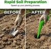 Planting hole digger, stainless steel handheld bulb planting tool, handheld garden seed digger with handle