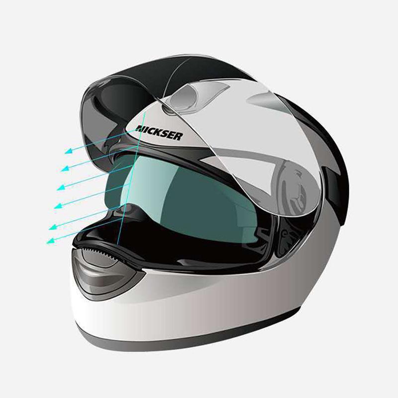 Motocyklová helma Čirá Fólie proti zamlžování a dešti Helmové sklo Odolná Nano vrstva Samolepka Moto Bezpečnost Jízda Helma Příslušenství