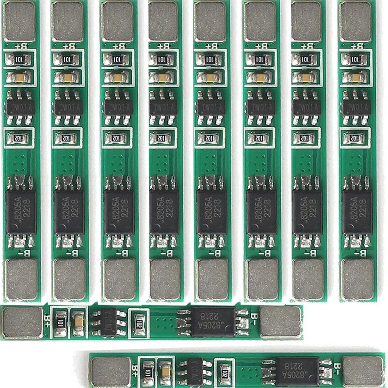 1/5/10PCS 1S 3.7V 3A Li-ion BMS PCM Battery Protection Board BMS Charging Protection Board Module 18650 Li-ion Lithium Battery