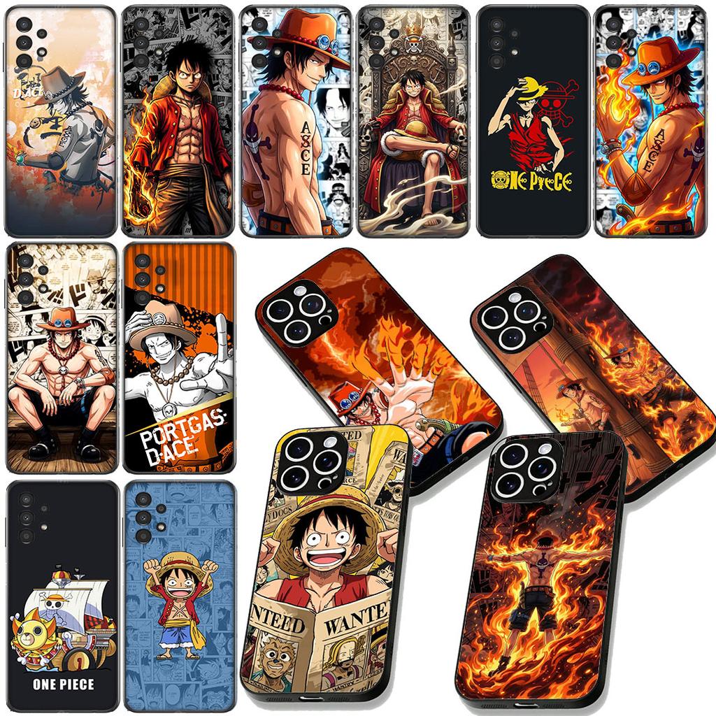 Portgas Ace One Piece Luffy Phone Cover for Motorola Moto G86 G14 G35 G34 G45 G55 G67 G75 G85 G24 G15 G54 G57 Power Case