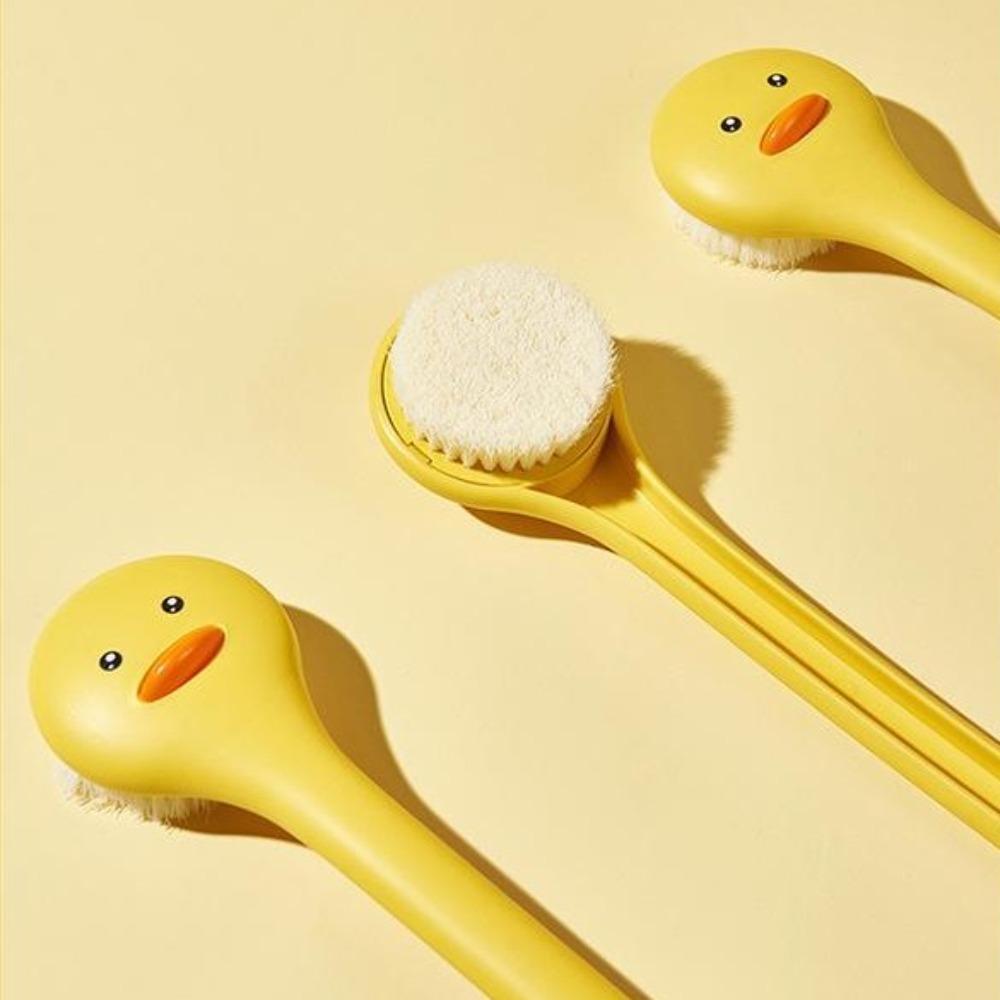 Soft Bristles Shower Scrubber Cute Bath Brush Universal Duck Bathing Brush  Exfoliation
