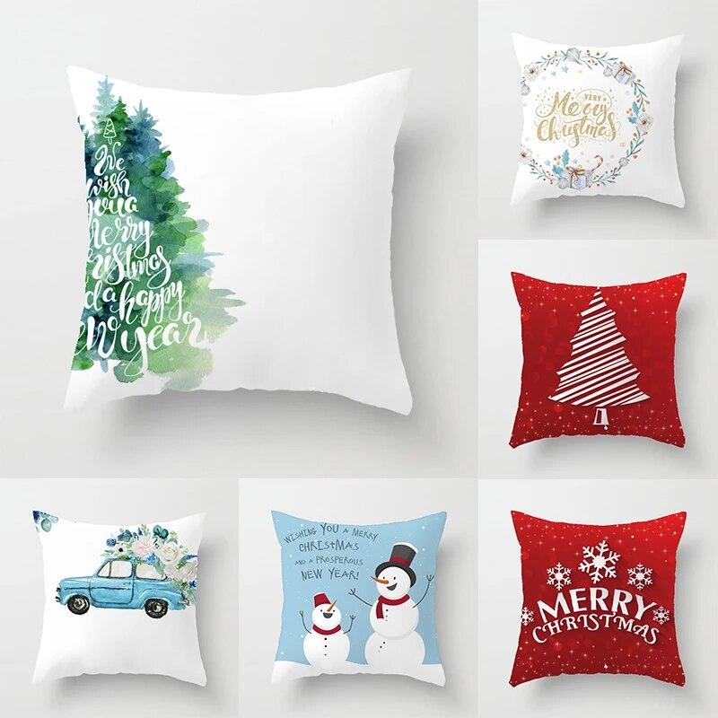 

40/45/50/60 см наволочка Рождественская подушка Рождественский орнамент украшение дома 2023 Рождественский орнамент наволочка подарок