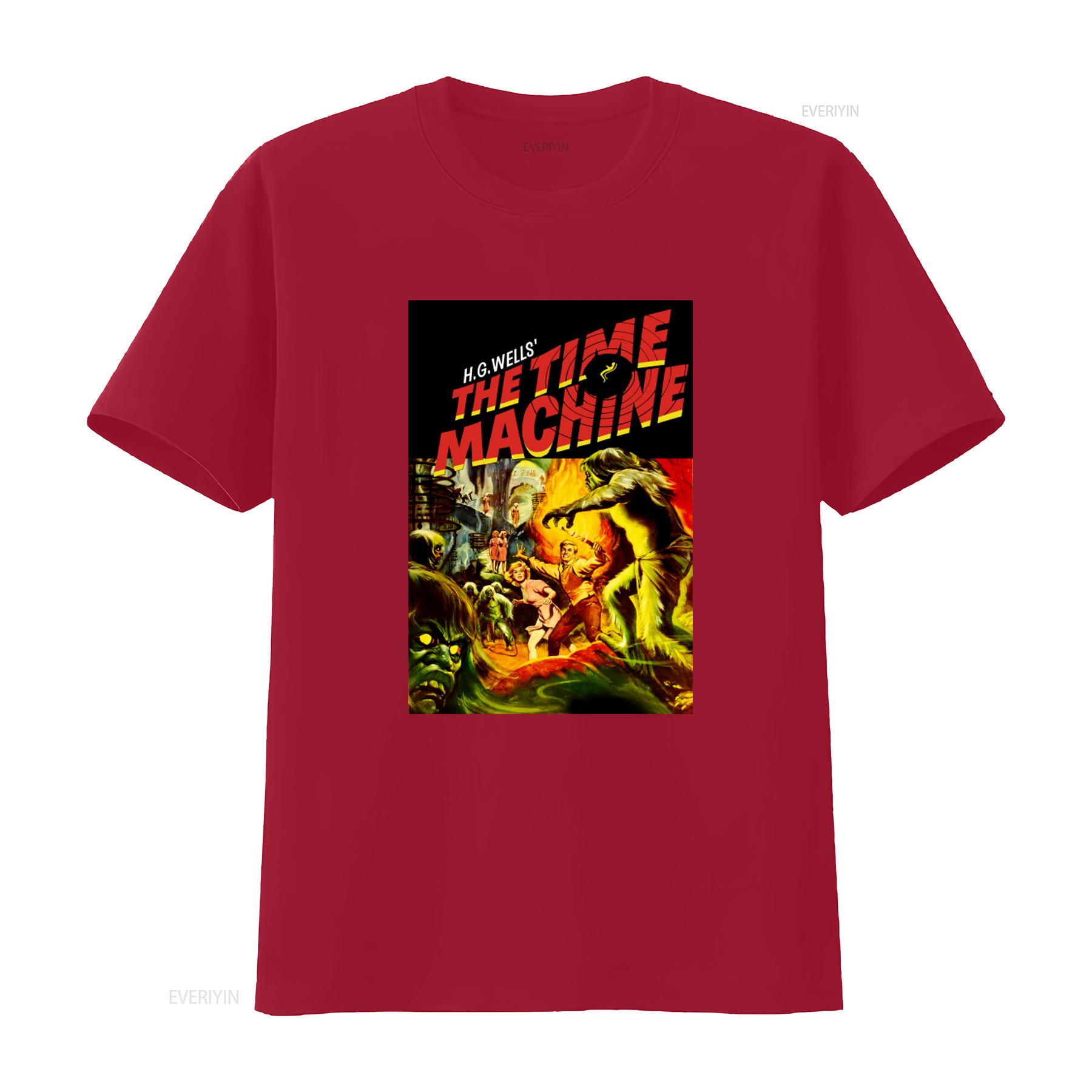 HG Wells The Time Machine 1960 Bluray DVD Cover T Shirt Available in S M L XL Sizes vintage Washed streetwear graphic S