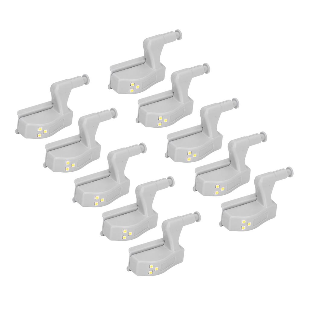 10pcs LED Cabinet Inner Hinge Sensor Light Bedroom Closet Wardrobe Cupboard Night Light