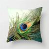 Luxury Peacock Pillow Cover High Quality Printed Home Sofa Cushion  Hotel Coffee Bar Throw