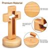 Holy Church Religious Ornament Statue Cross Wood Crucifix Standing Jesus Wall Wooden Religious Christian Table Decoration Gifts