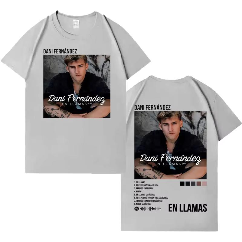 Rapper Dani Fernandez Fashion Album Cover 2026 Tshirt Unisex Women Tide Tshirts Crewneck Casual Y2K Cotton Tshirts Streetwear