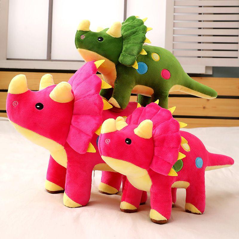 Soft Adorable Triceratops Plush Toy Comfy Critters Gift For Kids Teens