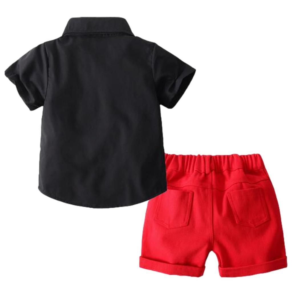 Disney Mickey Mouse Cosplay Halloween Manga Corta para Niños (90, Negro)