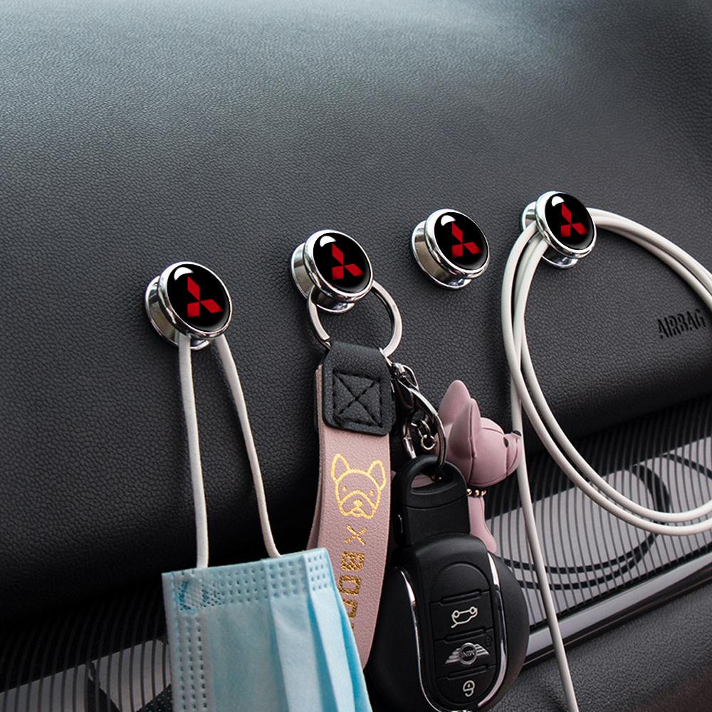cxgpwl1 Multi-functional Car Hooks Sticker Organizer Accessories For Mitsubishi Asx Lancer 10 Outlander 3 l200 Xpander Pajero 4 Montero