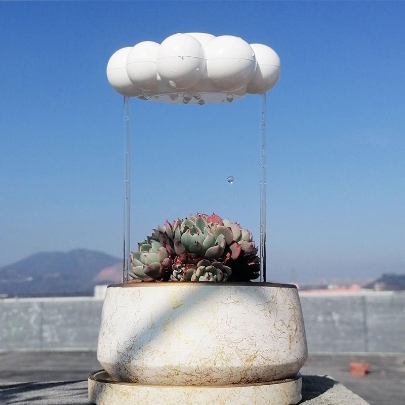 

2026 New Plant Watering Rain Cloud Plastic Plant Watering Devices Automatic Plant Waterer for Gardener Lover White белый