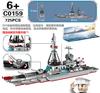 Building Block Battleship Warrior Giant Battleship Puzzle Toy C0156 0157