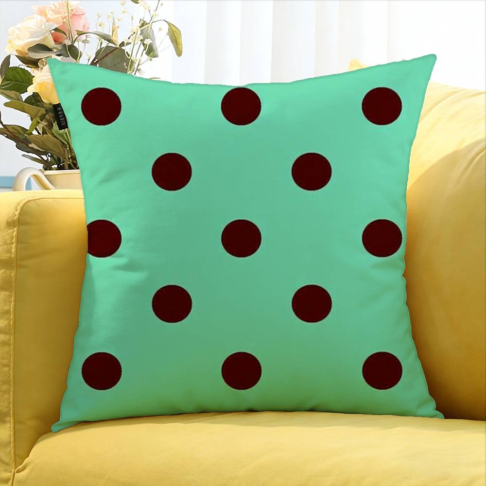 Fashion P-Polka Dot Figure World Various Sizes Square Pillow Case For Car Home Bedchamber Decor