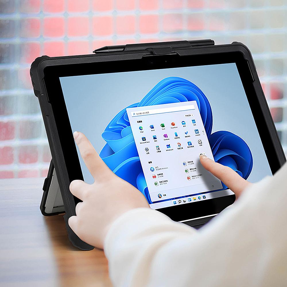 All-in-One Protective Case Rugged Cover Case with Magnetic Pen Holder For Microsoft Surface Pro 9 8 7 6 5 4 Surface GO 1 2 3