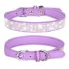 2 Stück Hundehalsband Kordelzug Seil Set Kristall Bling für Strassstein Verstellbares Band Welpe für Katzen Halsbänder Hals Hals St