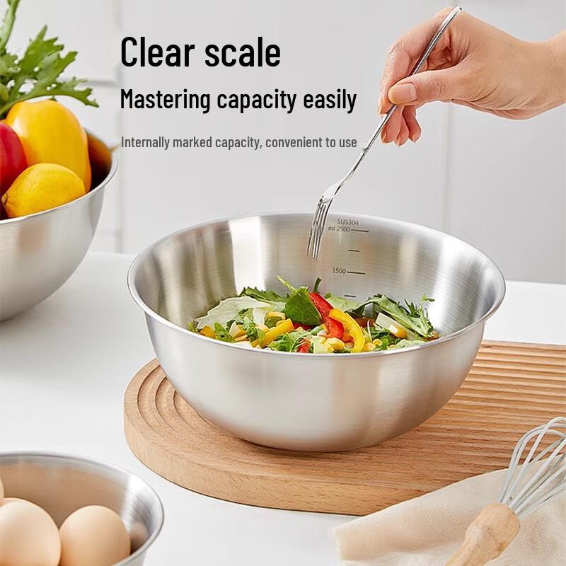 Stainless Steel Kitchen Bowl 24cm