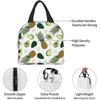 Lunch Bag for Women Summer Pineapple Avocado Flower Insulated Lunch Box Cooler Tote for Adults Men Work Office School Picnic
